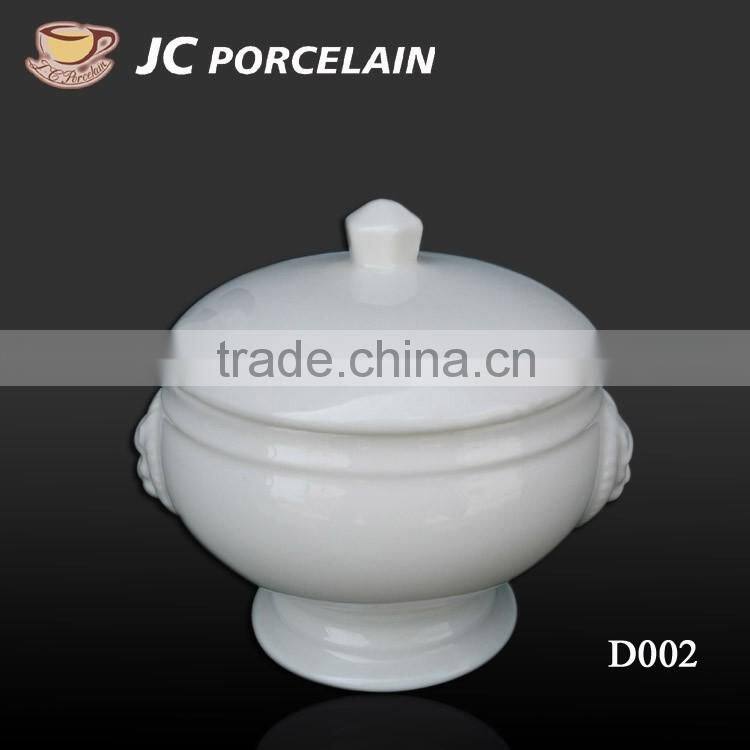 high quality durable soup tureen porcelain for restaurant