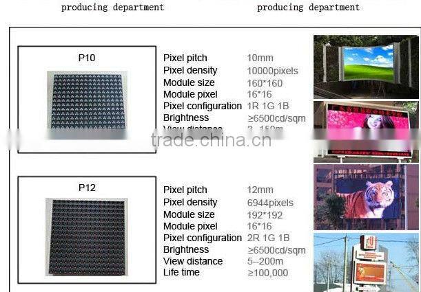 P10 outdoor 1r1g1b Advertising Displaymodules/flexible led video curtain display moudules/ design led display pcb board modules