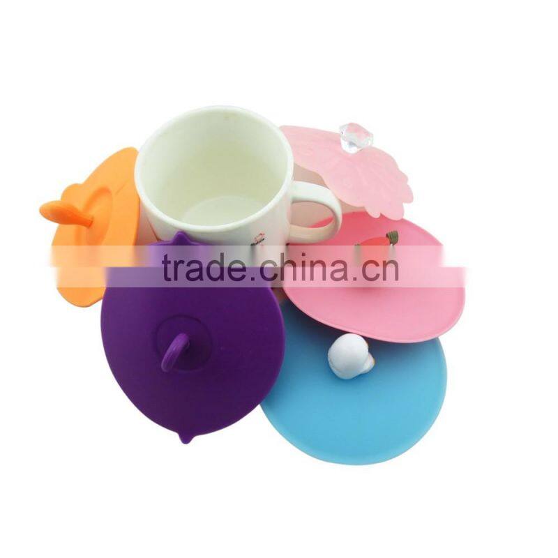 100% food grade new model hot selling silicone tea cup cover