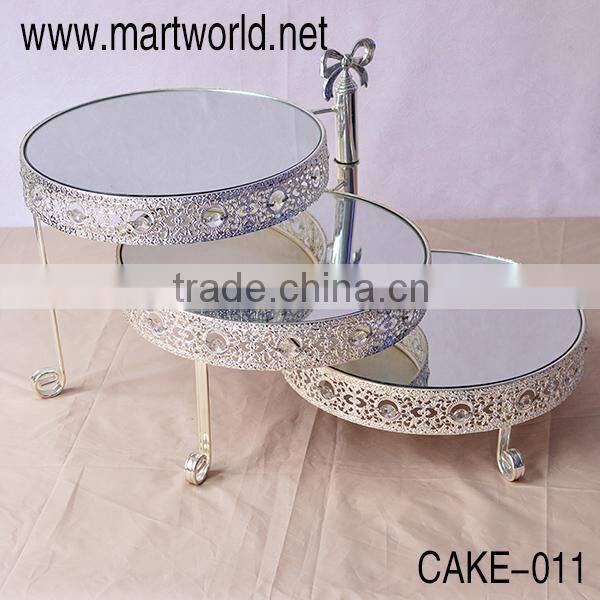 3-tiers wedding cake stand , luxurious cake stand wedding for wedding decoration(CAKE-011)