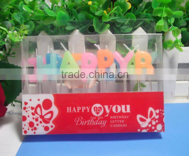 Light Green Birthday Candle For Birthday Cake