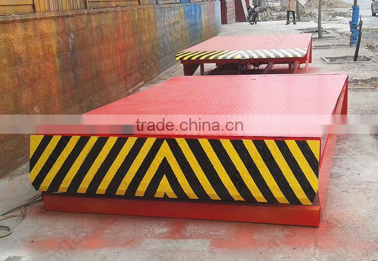 hydraulic fixed dock leveler truck loading unloading equipment 3t-12t bearing capacity