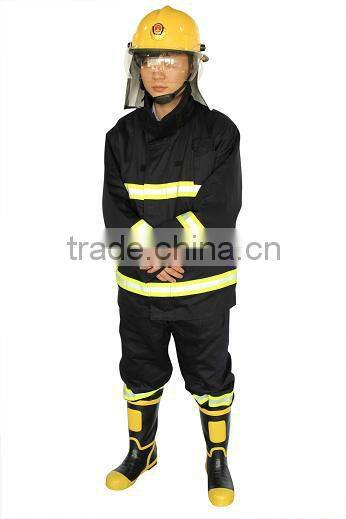 Nomex material and 4 layers with fireman suit