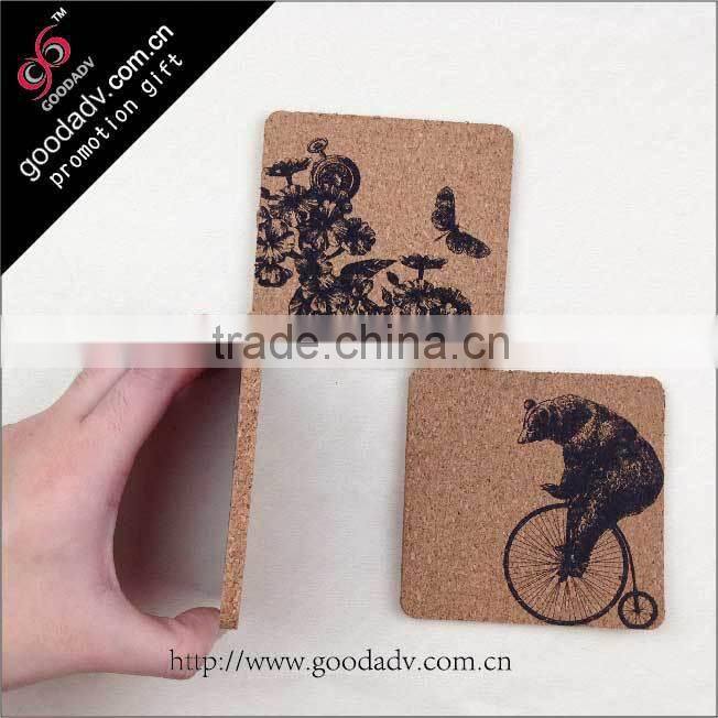 Beauty pattern promotion gifts MDF cork placemat