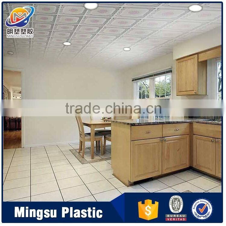 China factory lightweight waterproof wallpaper PVC ceiling panel