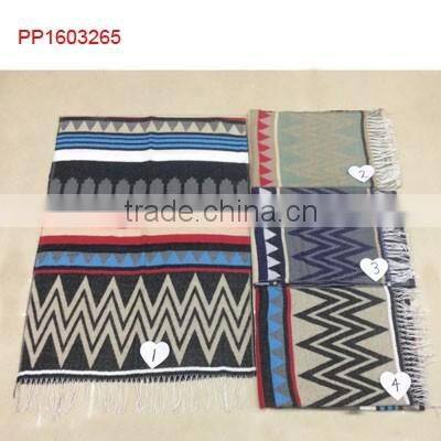 2016 stripe diamond printed cashmere pashmina scarf