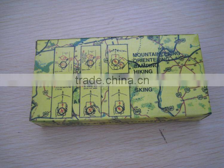 outdoor camping baseplate map compass with ruler and magnifier