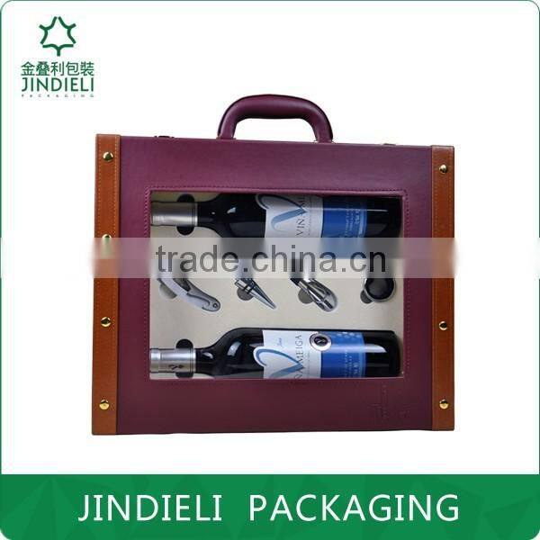 hot sale wine gift box packaging with handle
