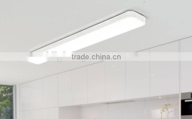retangular white or black square ceiling panel light