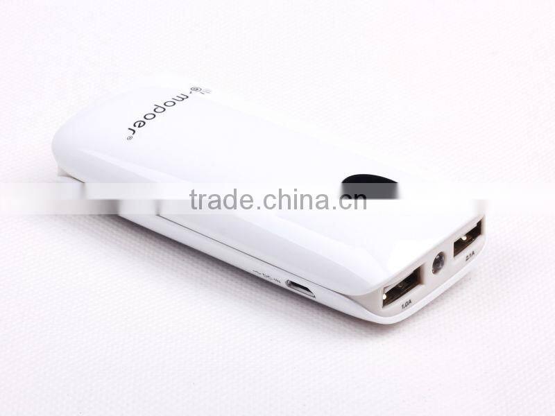 6000mAh colorful design portable power bank for samsung smartphone