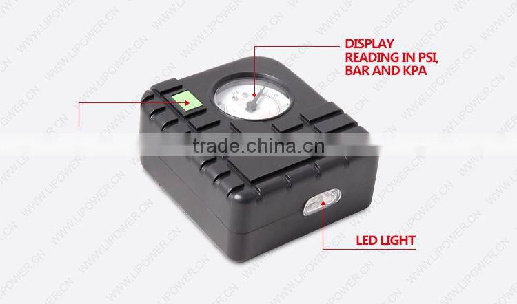 12v mini air compressor tyre inflator air pump fro portable car jump starter