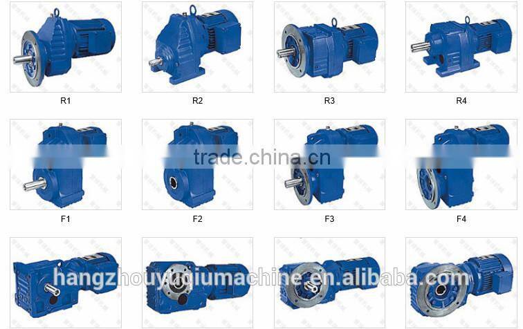 R series helical gear ac motor speed reducer for mixer
