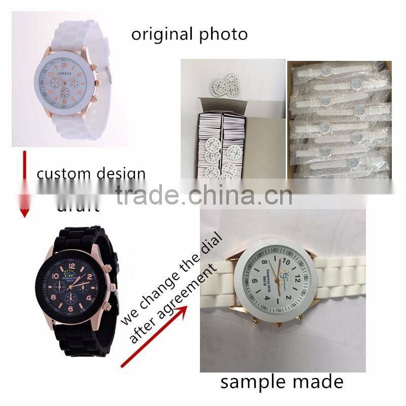 Marble Texture Dial Watch Custom Personalized Soft Leather Female Casual Modern Lady Watch