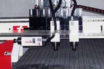 multi-heads cnc wood doors carving machine /4.5kw spindles /vacuum table/heavy duty structure /Stepper motors