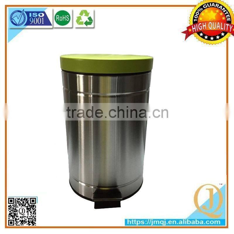 Round Stainless Steel Foot Pedal Garbage Trash waste Bin for Kitchen Bathroom