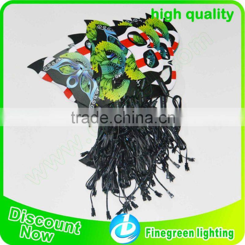 Light Up EL Mask,EL panel Mask,paper party eye mask