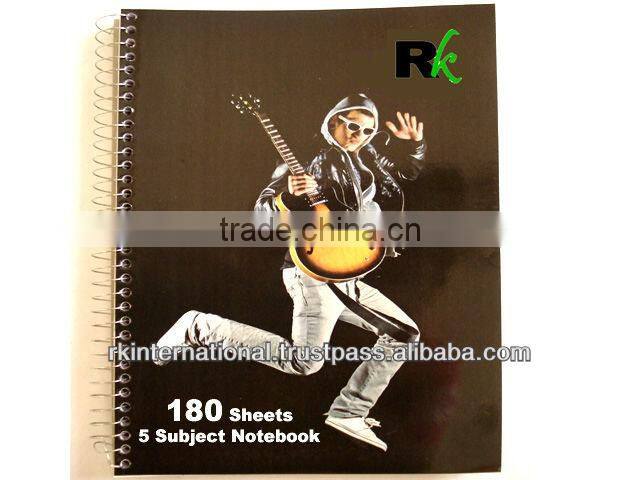 One Subject Notebook with spiral bound