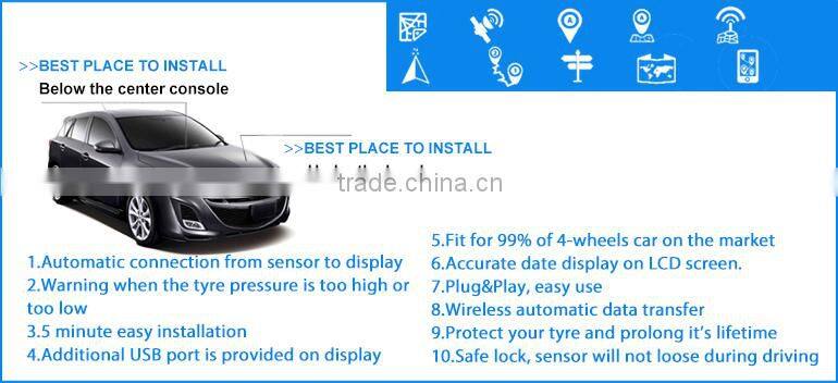 Easy installation TPMS with external sensor