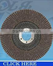 5" 125x22mm T27 zirconium coated abrasive flap disc for Inox