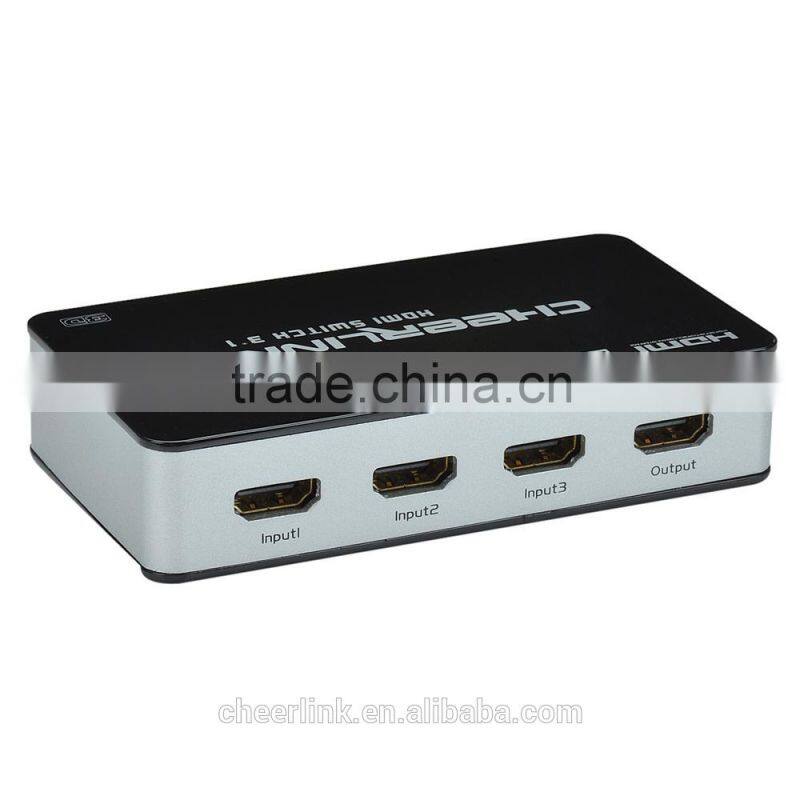factory stylish 4port hdmi kvm switch with 3in 1 out