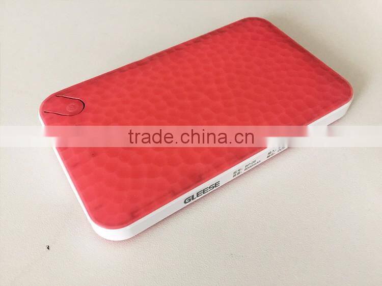GLEESE 6000mAh portable power bank with lighting polymer battery companies looking for distributors