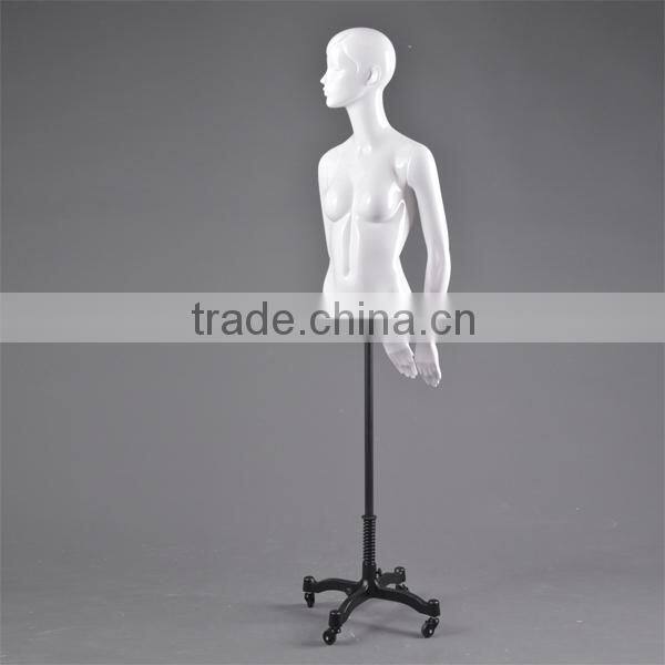 vintage moving female mannequin half body