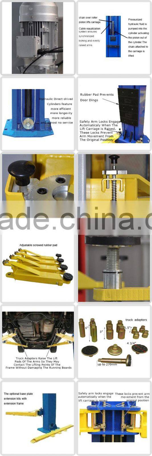 Hydraulic two post 2 post auto lift