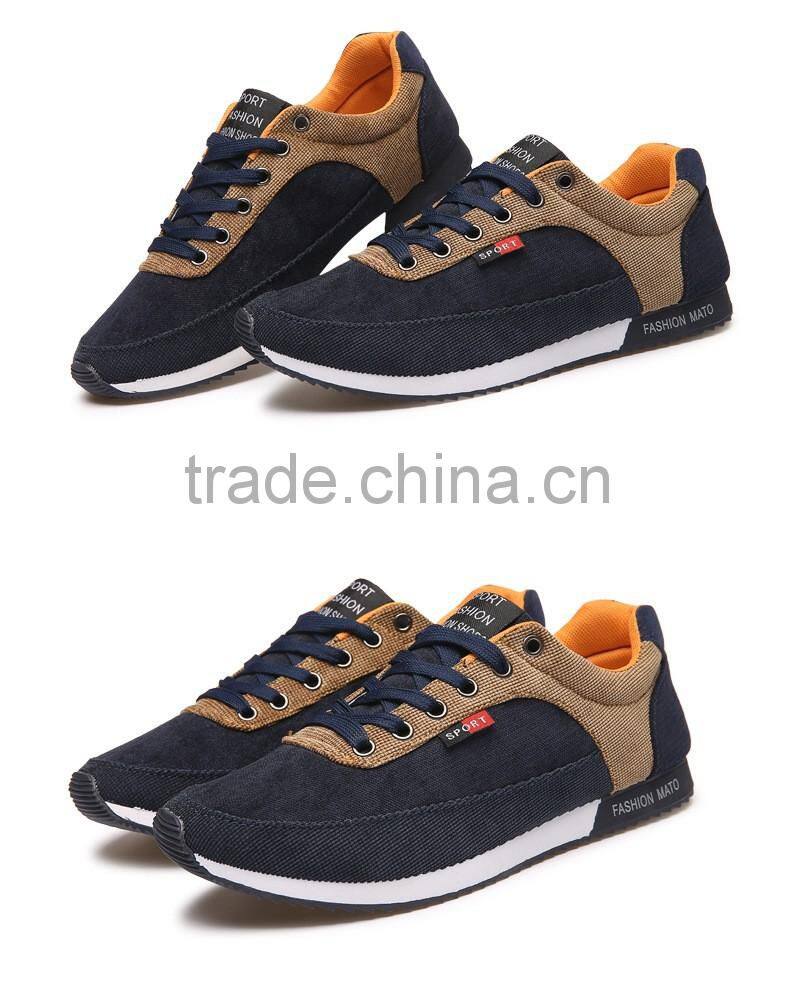 Hot Trend Lace Up Fashion Mens Sport Shoe New Model Canvas Shoes