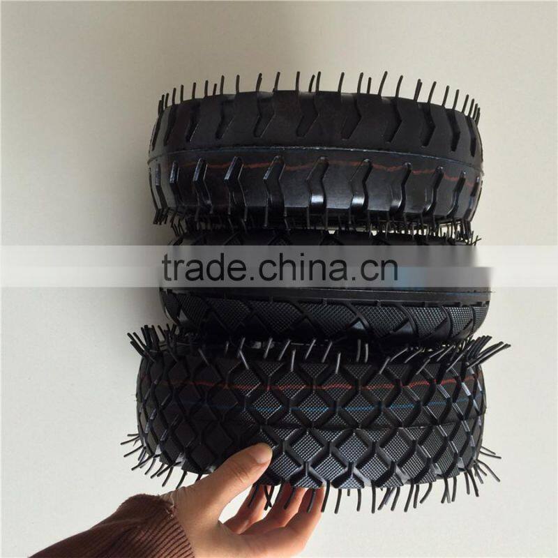 Tire 4.10x3.50-4 Steel Wheel Green 4 ply 340-4 tyre for wheelbarrow