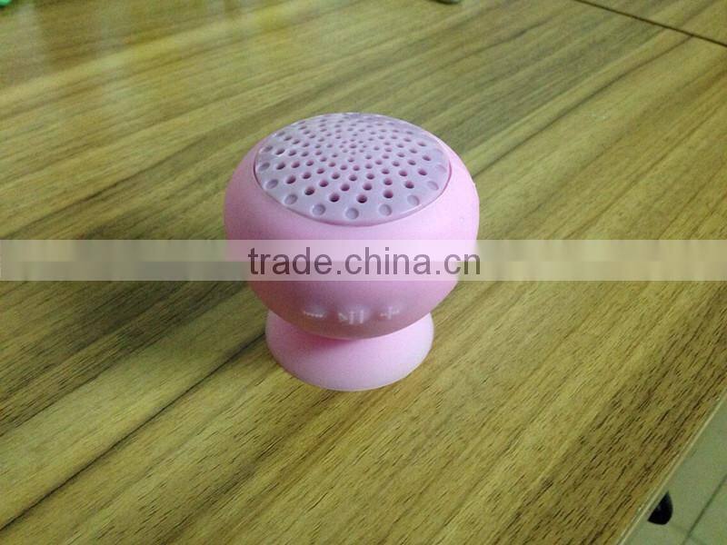 2016 new products Silicone Suction up mini bluetooth speaker for iphone 6 plus