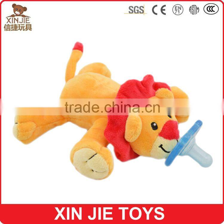 good quality plush animal baby pacifier toy customize plush deer pacifier toy