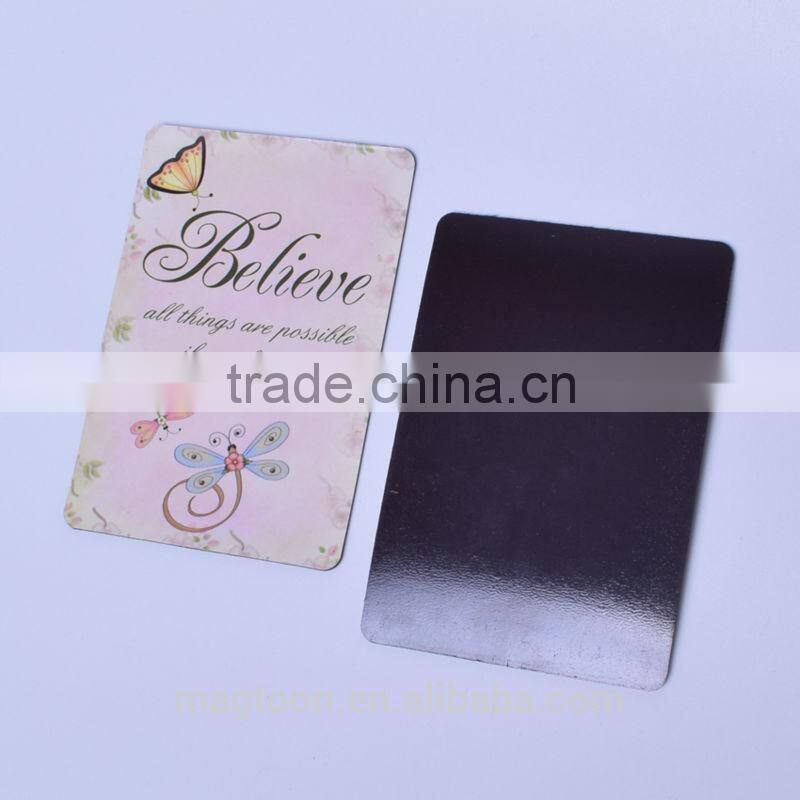 2016 high quality beautiful motto words paper fridge magnets for education