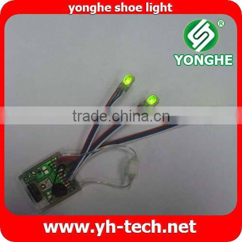 Seven color flashing shoe light for shoes decoration