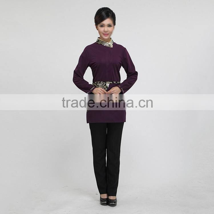 China factory of restaurant hotel uniforms new design custom made hotel restaurant uniform high quality and cheap price