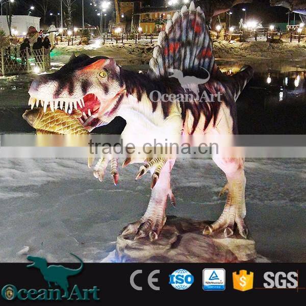 Life-Size Fiberglass Dinosaur Model Of Spinosaurus