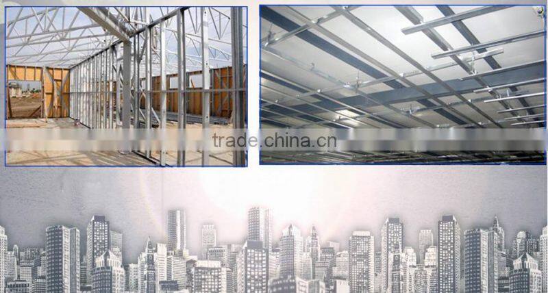 Galvanized drywall light steel frame/manufacturer drywall partition C U profile