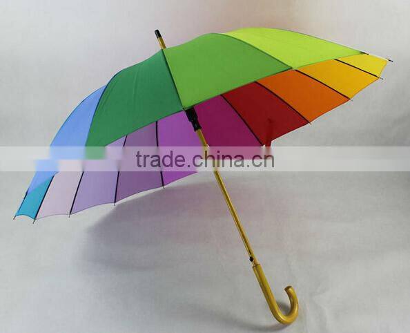 fashion rainbow umbrellas/travel umbrella/rainbow beach umbrella