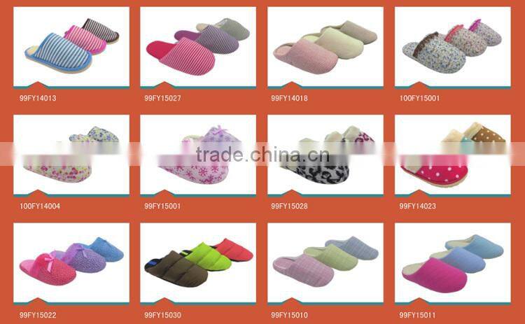 white fashion rubber sole house slipper