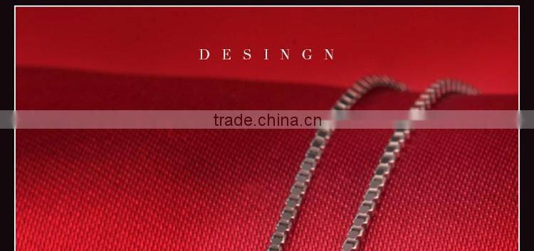 925 silver necklace pendant oval shape syntheric diamond setting pendant short chain necklace