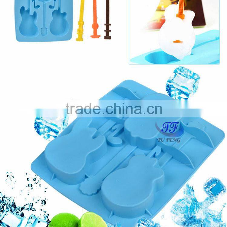 2015 dongguan tufeng new design fancy guita shape wholesale ice cream mold