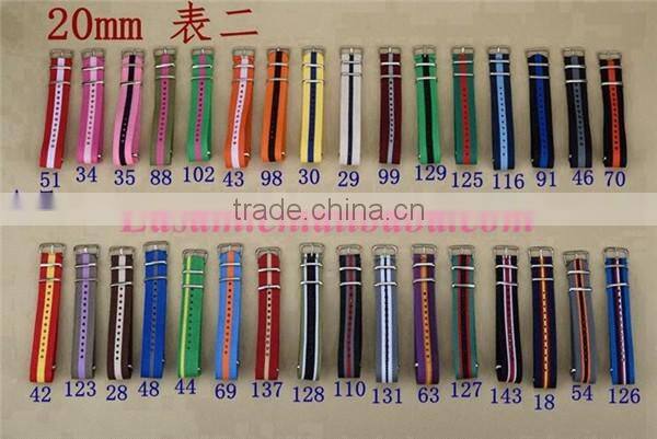 20MM Fashion wholesale nato watch strap with buckle