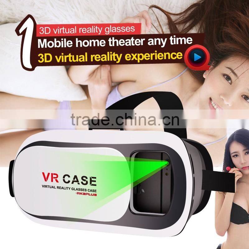 Plastic cardboard 3D Vr Virtual Reality case Figment VR/vr box for mobile phone