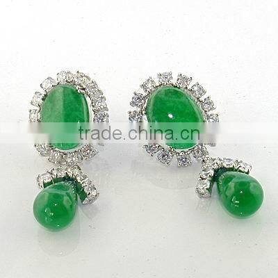 Rhodium Luxury jade necklaces sets