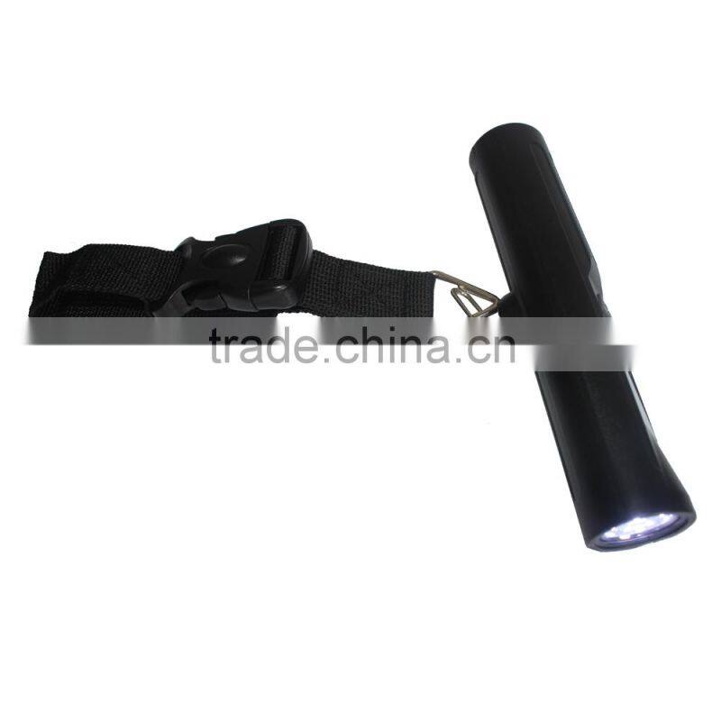 LED Torch Portable digital luggage scale with Blue LED backlight
