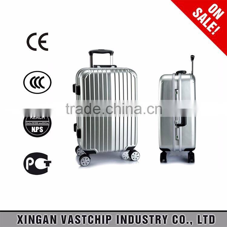 Waterproof ABS +PC Aluminum Alloy Rod Trolley Luggage /Travelling bags
