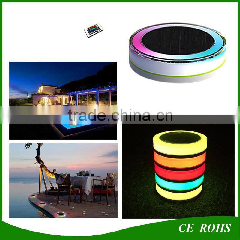 Remote control Outdoor colar changing light Swimming Pool Floating RGB Solar LED Light