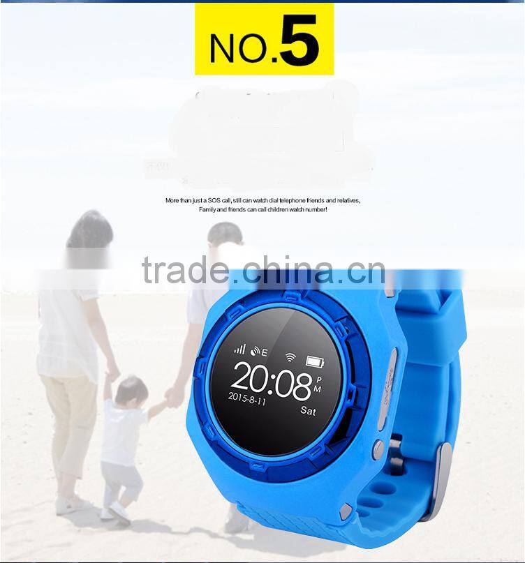Kids android gps tracker pedometer smart watch phone
