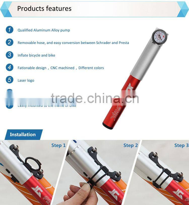 High pressure bike accessory mini car hand pump/Bicycle Parts(JG-1023)