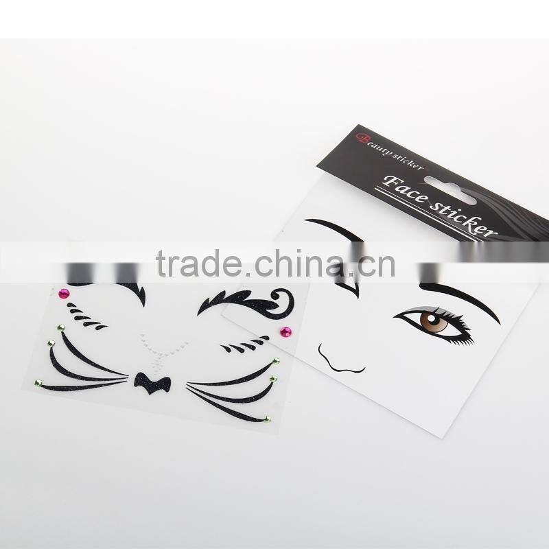 beauty personal care Temporary designer face sticker tattoo