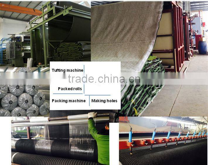 Nice looking high detx soft 4 tones artificial grass for garden